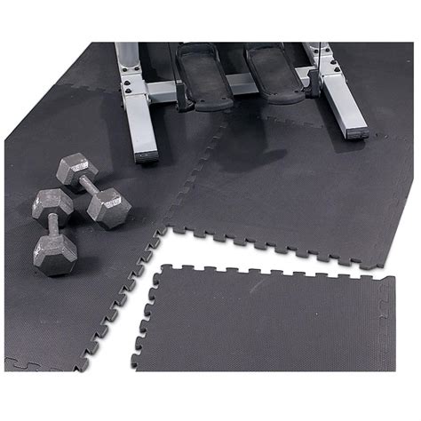 Puzzle Mat Floor Protector, Black - 99324, Rugs at Sportsman's Guide