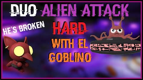 Duo Alien Attack Hard Mode with EL GOBLINO (ft. @sonof6802) | Tower Heroes (ROBLOX) - YouTube