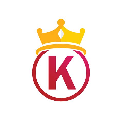 King Crown Logo Template With Letter K Symbol 8691456 Vector Art at Vecteezy