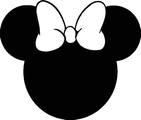 Minnie Mouse Silhouette SVG | Etsy