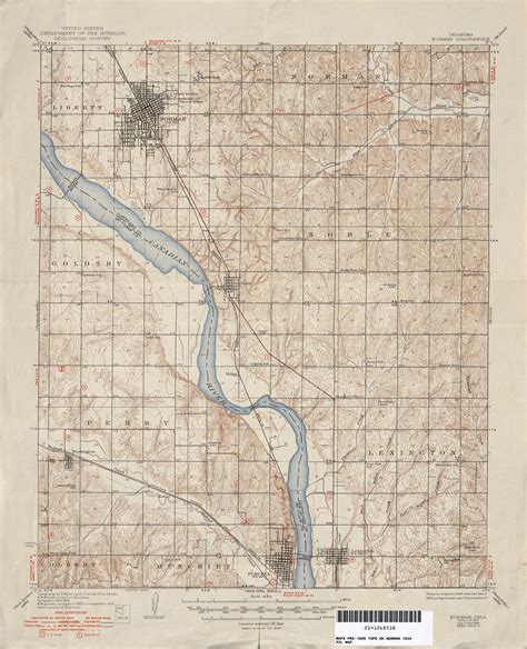 Oklahoma Historical Topographic Maps - Perry-Castañeda Map Collection ...