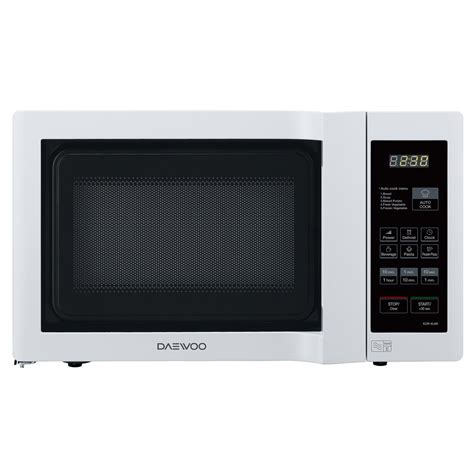 Daewoo KOR6L6BD Microwave Oven in White, 20L 800W Touch Controls