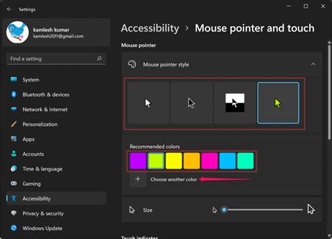 How to Change Mouse Pointer (Cursor) Color and Size in Windows 11 ...