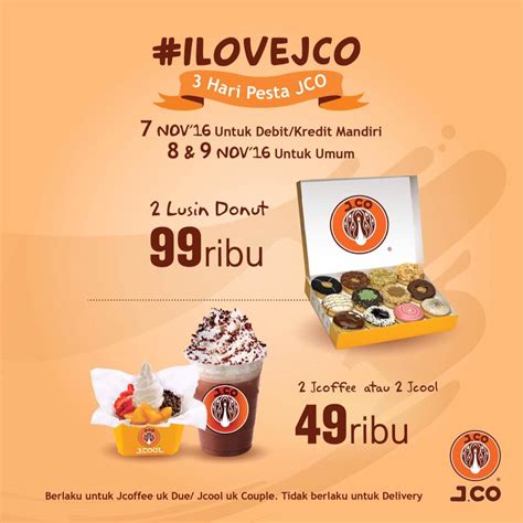 Promo JCO Terbaru 3 Hari Pesta JCO 2 Lusin Donut Hanya Rp99.000 - Arreza MP