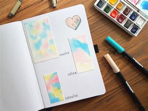 Watercolor Bullet Journal Ideas - AnjaHome