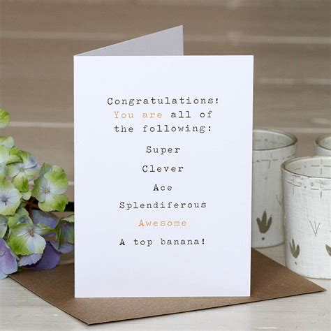 'congratulations' greetings card by slice of pie designs ...