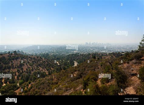 A view of the Los Angeles skyline Stock Photo - Alamy