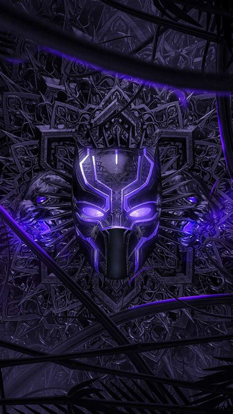 Vibranium Suit Black Panther Purple Suit - 761x1354 Wallpaper - teahub.io