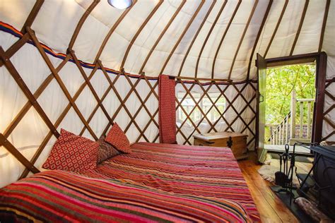 Tipi & Yurt Holidays Wales - The Bentwood Yurt