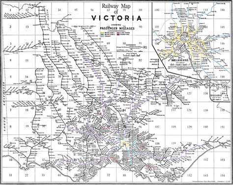 Railway Map Of Victoria 1880 Map Of Victoria Old Maps Australia Map ...