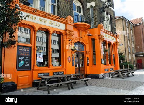 The Bow Bells Public House or pub, Bow Road Tower Hamlets East London Stock Photo, Royalty Free ...