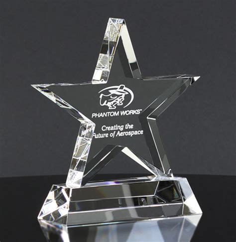 Large Crystal Glass Star Award Trophy | ASAP Awards