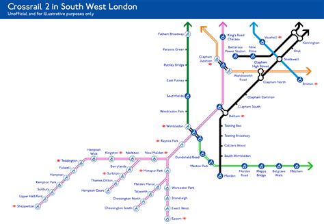 Crossrail 2 on the Tube Map | District Dave's London Underground Site