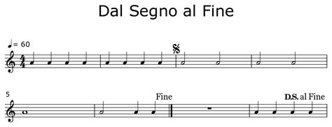 Dal Segno al Fine - Sheet music for Piano