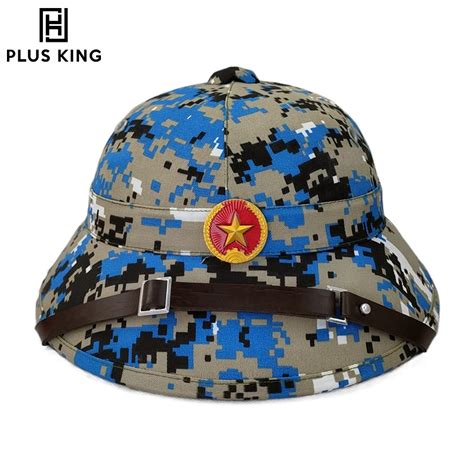 Camouflage-Vietcong-Pith-Helmet-Vietnam-Hat-Tactical-Jungle-Army-Cap ...