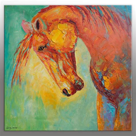 Horse Painting Abstract Oil PaintingLarge PaintingOriginal