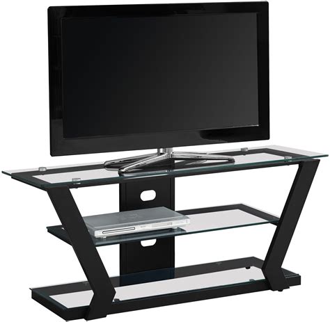 48" Black Metal TV Stand from Monarch | Coleman Furniture