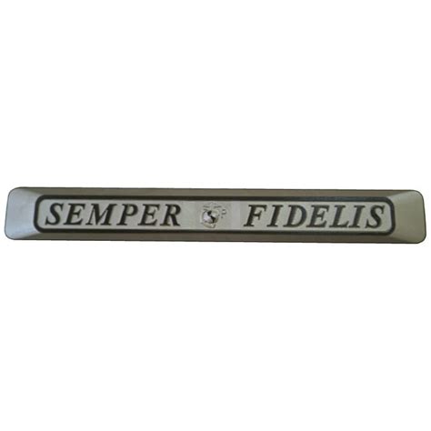 Semper Fidelis Truck Emblem,Semper Fi Truck Plaque - JMA Manufacturing