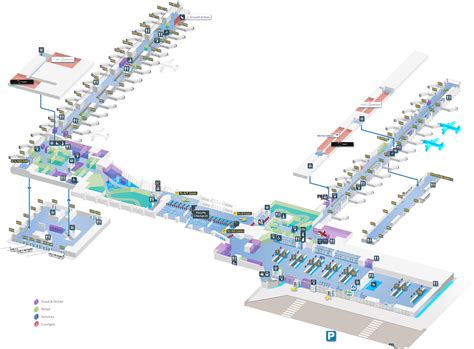 Brussels Airport Map (BRU) - Printable Terminal Maps, Shops, Food, Restaurants Maps | Tripindicator