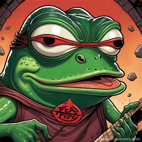 Pepe the Frog's Brutal Slam Metal Art | Stable Diffusion en línea