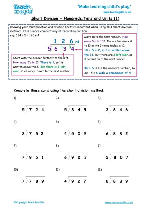 Short Division htu 1 - TMK Education