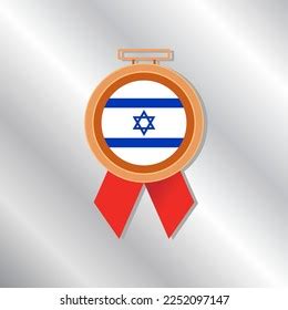 Illustration Israel Flag Template Stock Vector (Royalty Free ...