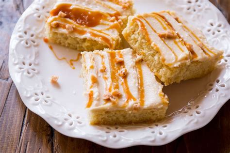 Salted Caramel Sheet Cake - Salted Caramel Cake - Salted Caramel Frosting