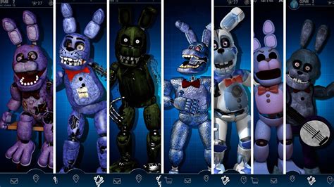 FNAF AR - Random Bonnies - Jumpscare & Workshop Animations COMPILATION ...