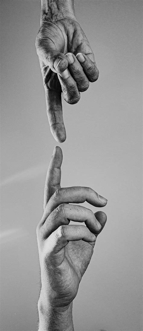 Two Reaching Hands In Black And White | Reference photos for artists ...