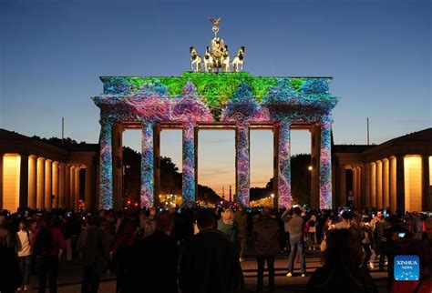 2022 Festival of Lights celebrated in Berlin, Germany-Xinhua