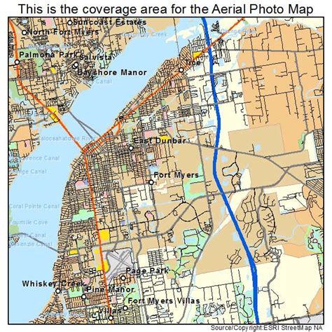 Aerial Photography Map of Fort Myers, FL Florida