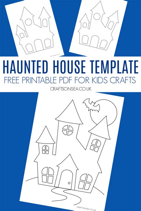 Free Printable Haunted House Template