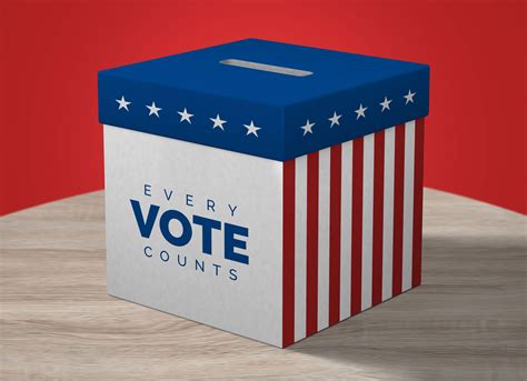 Free Ballot Box Mockup PSD - Good Mockups