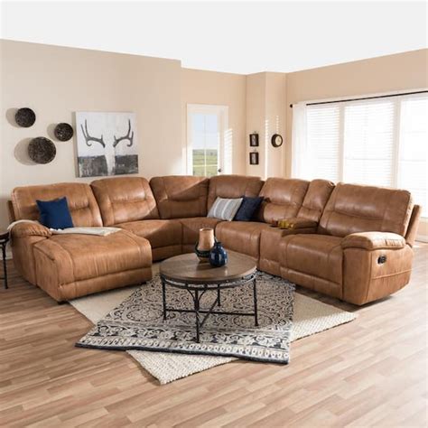 Leather Sectional Sofa With Chaise And Recliner | Cabinets Matttroy