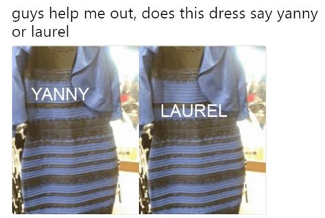 #TheDress | Yanny or Laurel | Know Your Meme