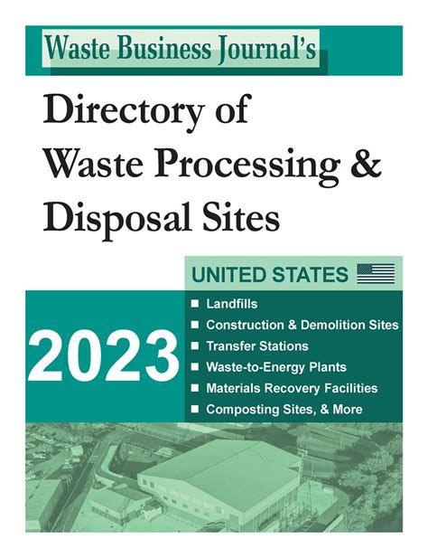 Waste Business Journal - Directory of Waste Processing & Disposal Sites