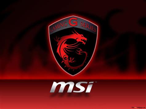 MSI - Gaming Series Red Logo HD wallpaper download