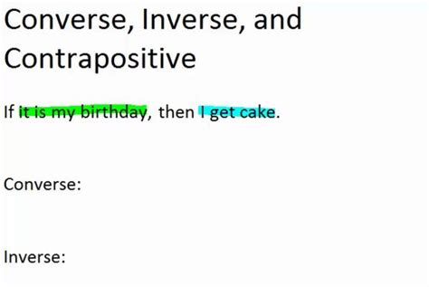 Converse, Inverse, and Contrapositive | CK-12 Foundation