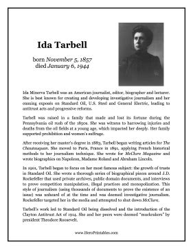 Ida Tarbell Hero Biography