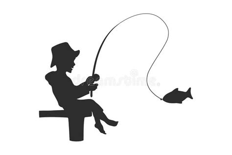 Black Boy Fishing Silhouette Stock Illustrations – 131 Black Boy ...