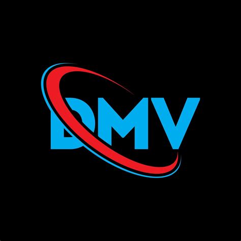 DMV logo. DMV letter. DMV letter logo design. Initials DMV logo linked with circle and uppercase ...