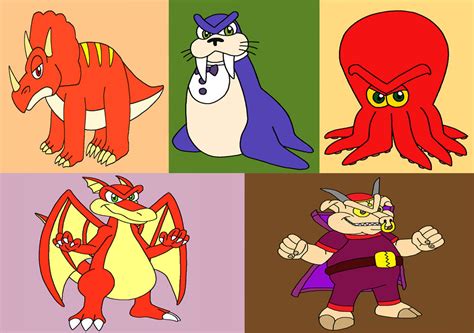 Diddy Kong Racing Bosses by sammychan816 on DeviantArt