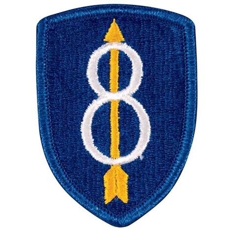 8th Division Patch Color | Army patches, Patches, Airborne army