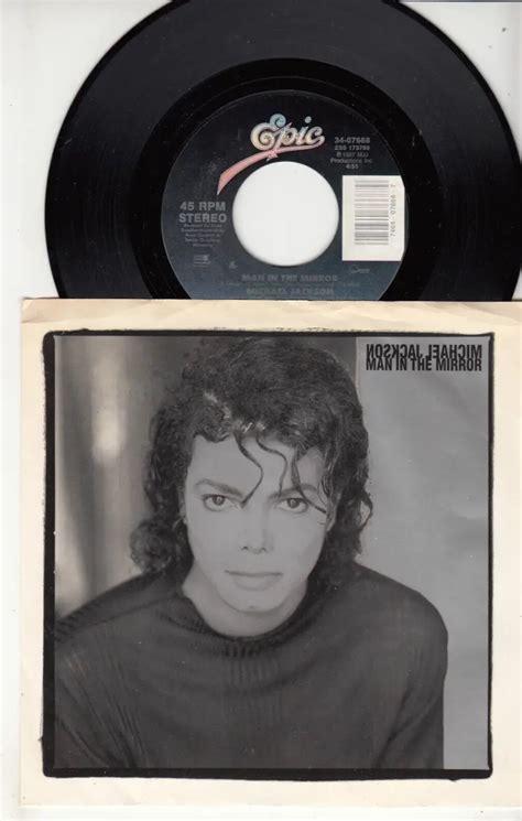 Michael Jackson Man In The Mirror Album Cover