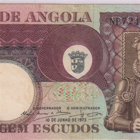 Angola – 100 escudos 1973 used currency Note - KB Coins & Currencies