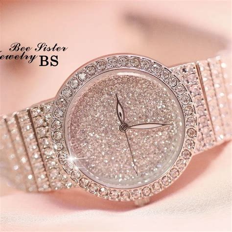 Luxury Diamond Dial Women Watches Full Steel Quartz Watches Ladies ...