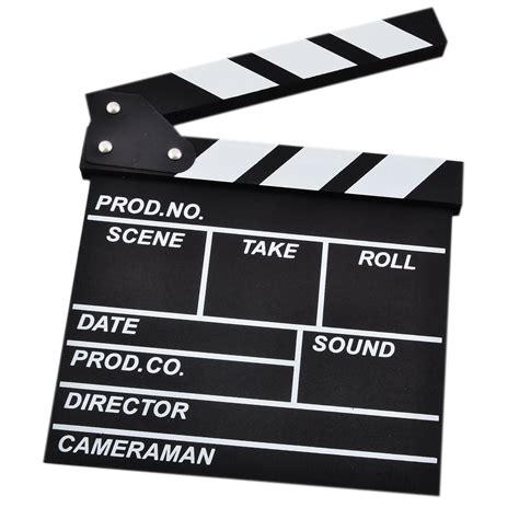 Clapboard Director's Clapper Board Film Cut Action Scene Clapper Board Slateboard - Walmart.com ...