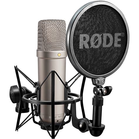 Rode NT1-A Large-Diaphragm Condenser Microphone With SM6 Shockmount and Pop filter, XLR Cable ...