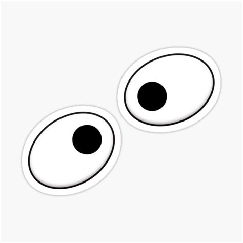 "Oval Cartoon Eyes" Sticker by unsweetea | Redbubble