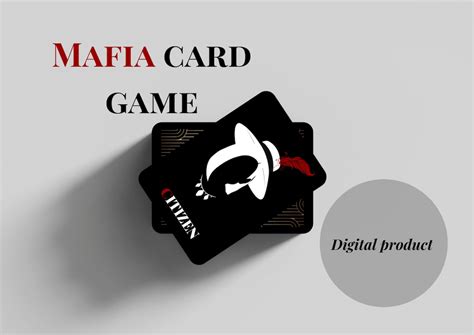 Mafia Card Game Available in Printable Version Playing Cards Boardgames ...